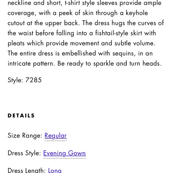 NAVY size 14 sequin evening gown - Picture 6 of 7